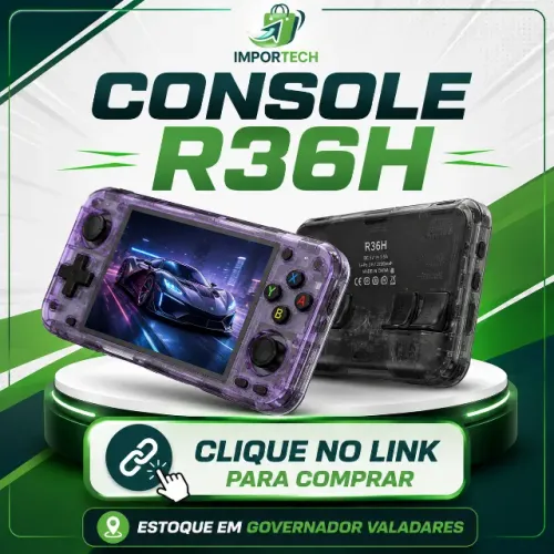 Console portátil Arkos R36H com 128GB de armazenamento