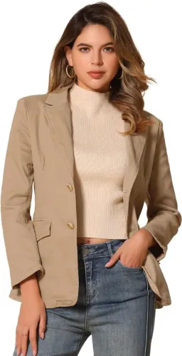 Blazer alfaiataria bege nude zara basic tm M