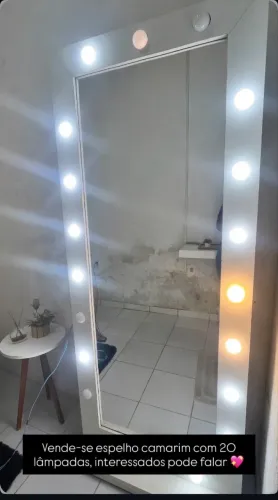 Espelho camarim 20 lâmpadas