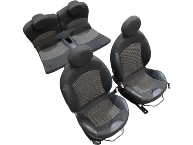 Jogo de Bancos Preto Mini Cooper 2 Portas 06 a 13 Para adaptar em Fusca Fiat 147