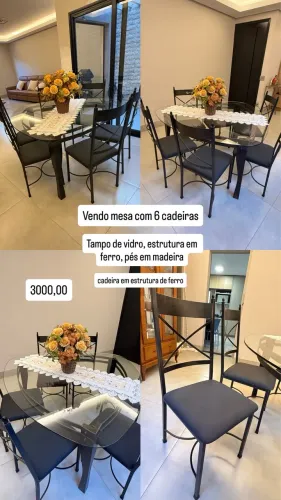 Mesa com 6 Cadeiras
