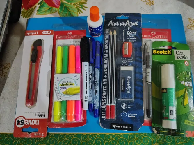 Kit de papelaria