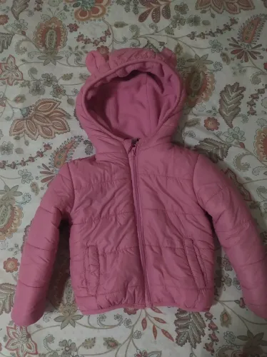 jaqueta infantil rosa gatinho