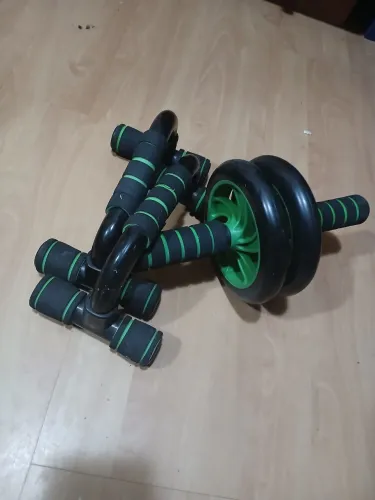 Suporte flexao e rolo abdominal