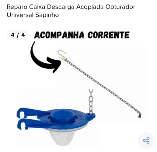 Reparo caixa descarga