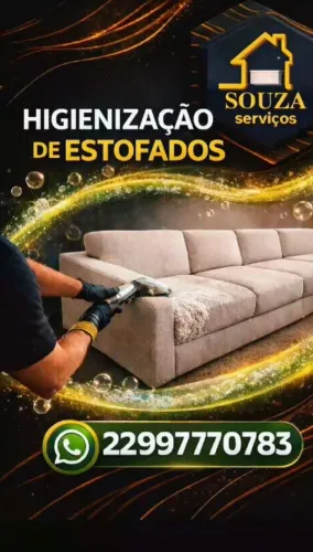 Limpeza e higienização de estofados 