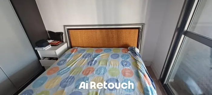 Cama em madeira moderna Queen Casal Seminova c/colchão, OPORTUNIDADE
