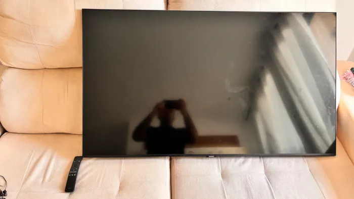 SMART TV SAMSUNG 50TU8000 - TELA QUEIMADA