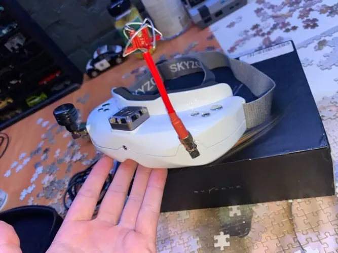 Óculos FPV Skyzone 02X + acessórios (quase novos)