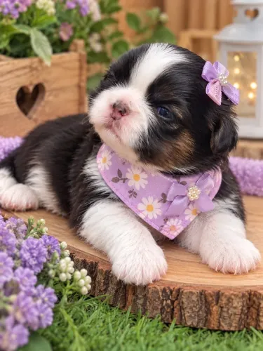 Bebezinho de Shih tzu fêmea lindinha