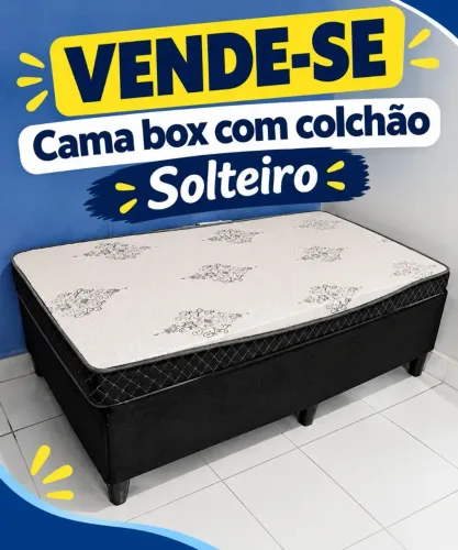 Vender-se cama box com colchão