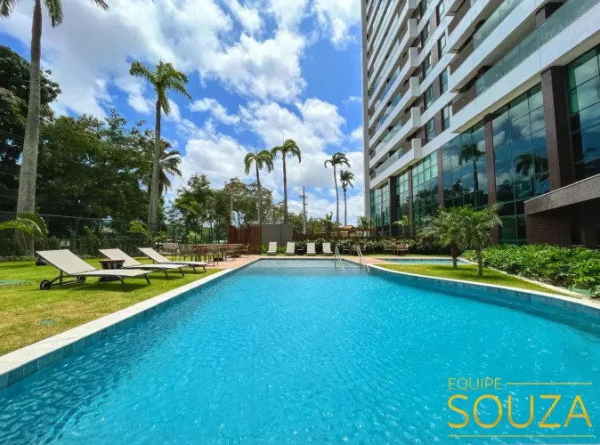 EXCELENTE OPORTUNIDADE DA MOURA DUBEUX | Andar Alto | 2 Quartos | Com 56m | Lazer Complet