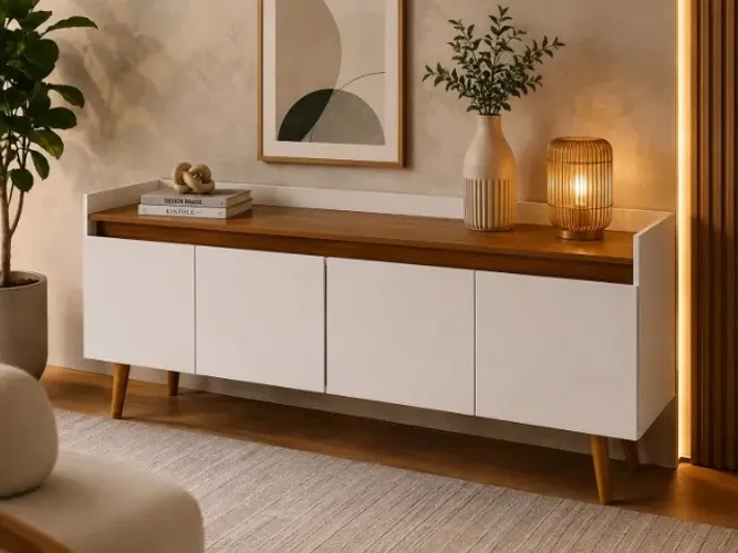 Buffet com 4 Portas estilo Retro ENTREGAMOS 