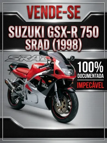 Suzuki GSX-R 750 SRAD 1998 - Impecável / 100% Documentada