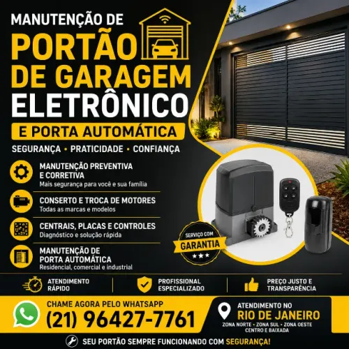 Manutenção portão eletrônico e porta automática