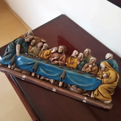 Quadro de Gesso - Santa Ceia