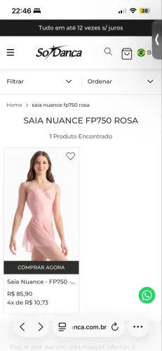 Vende-se saia de Ballet nova 