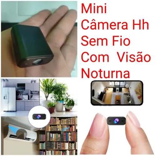 Mini Câmera Hh Sem Fio Com Visão Noturna