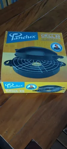 Churrasqueira Grill 30 Antiaderente para Boca de Fogão - Panelux (Nova)