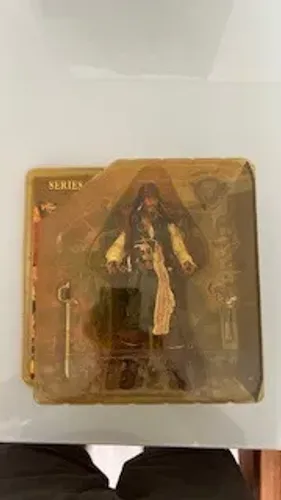 JACK SPARROW NECA série PIRATES of the CARIBEAN LACRADO ITEM DE COLECIONADOR 2006