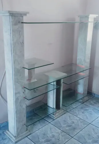 Estante de Mármore com led