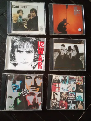 CDs U2 Coleção Com 6 Álbuns Originais