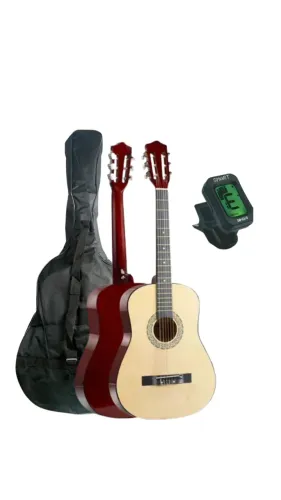 Kit Violão Acústico Bravo An100 Nylon Cor Natural + Capa MXT + Afinador