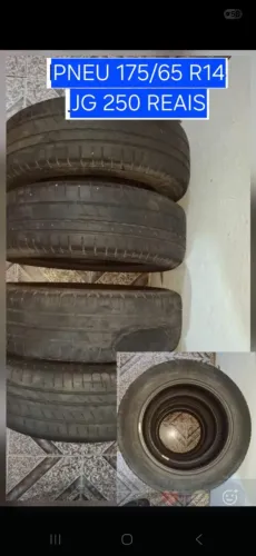 Jogo com 4 pneus 175/65 R14 por 250 em ótimas condições