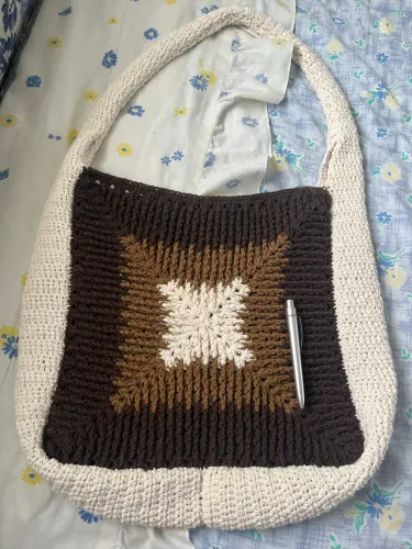 Bolsa crochê nova