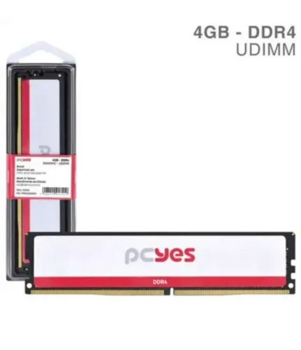 Memória ram pcyes 4gb ddr4 2666mhz