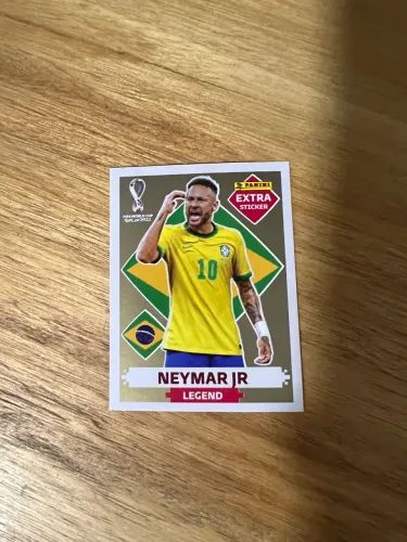 Figurinha Legend Neymar Ouro 2022
