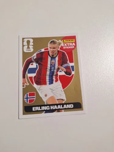 Haaland extra sticker ouro