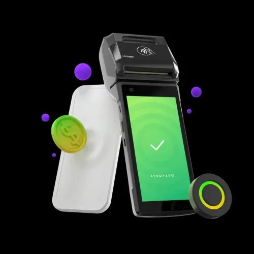 Maquininha InfinitePay Smart com câmera. nova, nunca usada