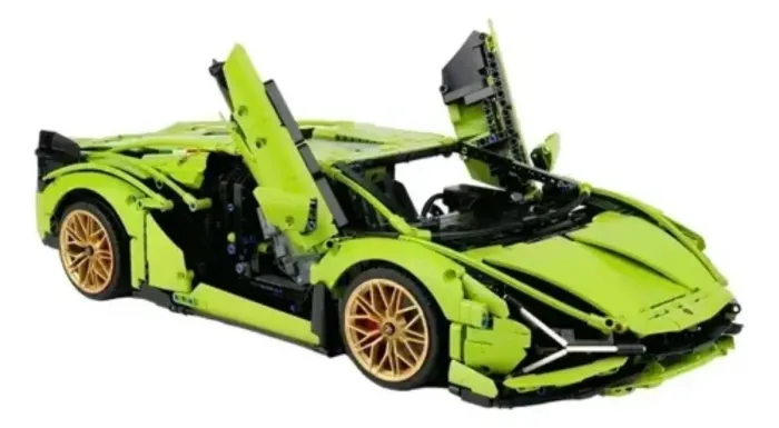 Lamborghini Verde Blocos De Montar Carro Esportivo 898pcs