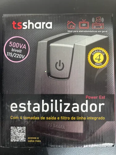 Estabilizador 500va bivolt novo caixa