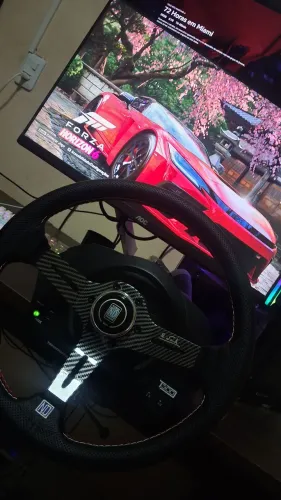 Kit Sim Racing T300 RS GT Completo + Câmbio H + Freio Hall + 2 Aros