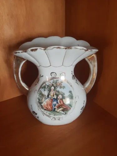 Vaso Porcelana São Pedro "Cena Galante"