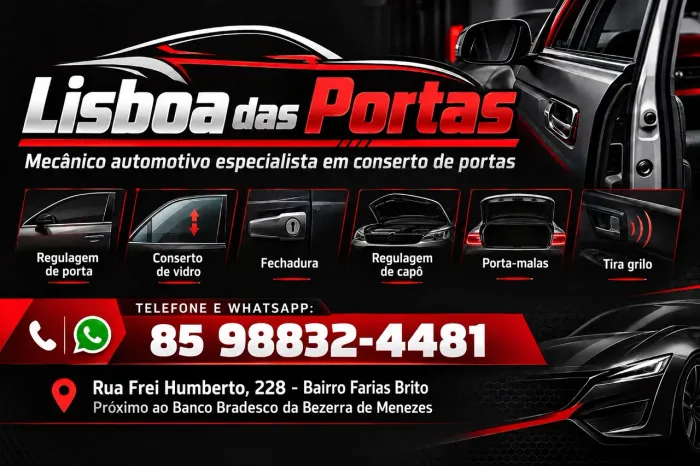 Conserto de Porta de Carro | Vidro, Fechadura, Capô e Porta-Malas