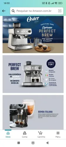 CAFETEIRA PARA EXPRESSO COM MOEDOR INTEGRADO