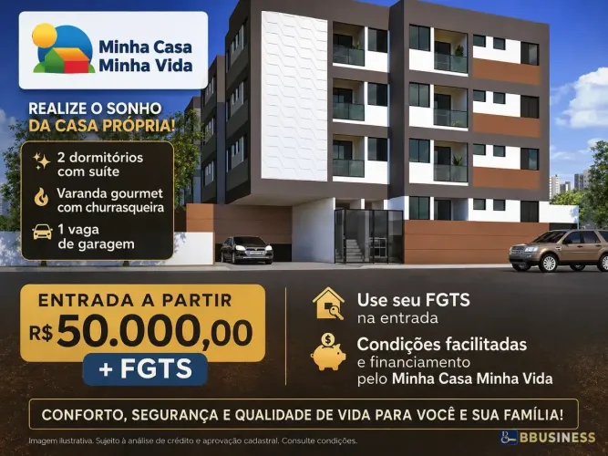 Apartamento à venda, 55m² 2 dormitórios com suíte varanda gourmet com churrasqueira 1 vaga