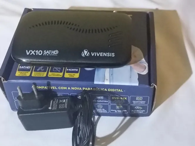 Receptor Digital Vivensis VX10 SAT HD Regional - Sem Mensalidade