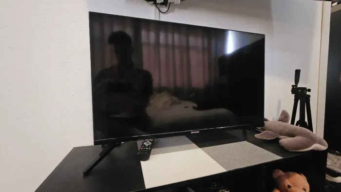 Smart tv com comando de voz, android