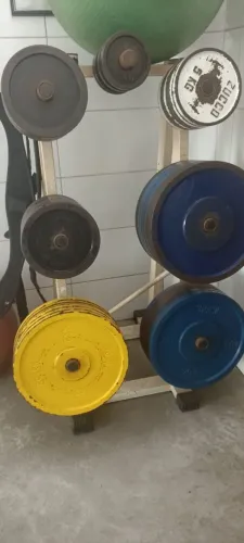 Material Power lifting Jogo de anilha olímpica