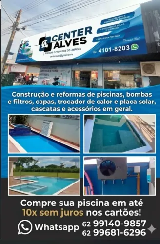 Piscinas em até 10x sem juros.