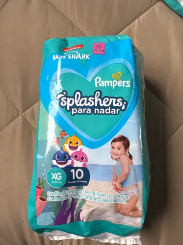 Fralda Pampers splashers (para nadar) TAM XG - pacote com 10 fraldas