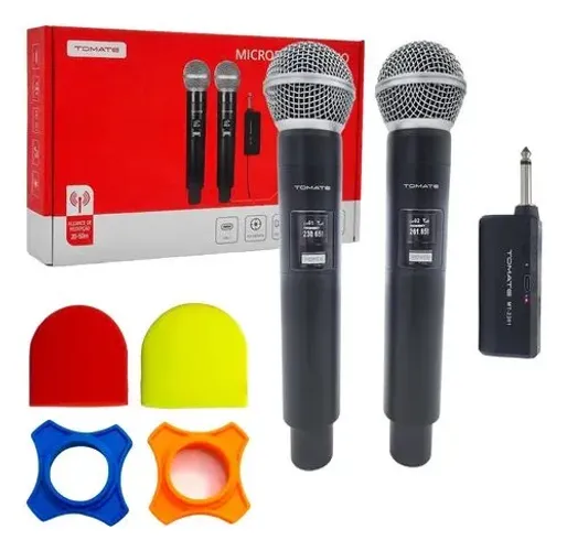 Kit com 2 microfones sem fio