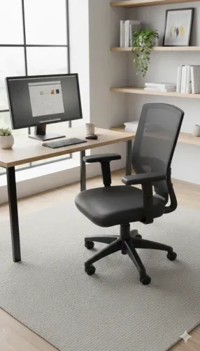 Cadeira de Escritório Ergonômica com Encosto em Tela Mesh