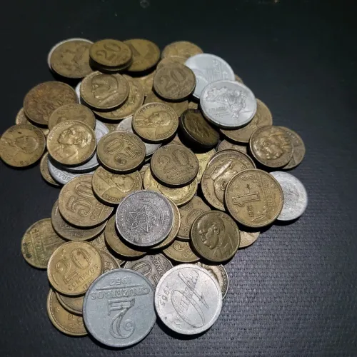 Lote de moedas antigas 