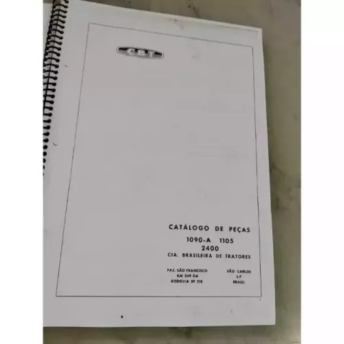 Catálogo De Peças Tratores Cbt 1090 1105 2400