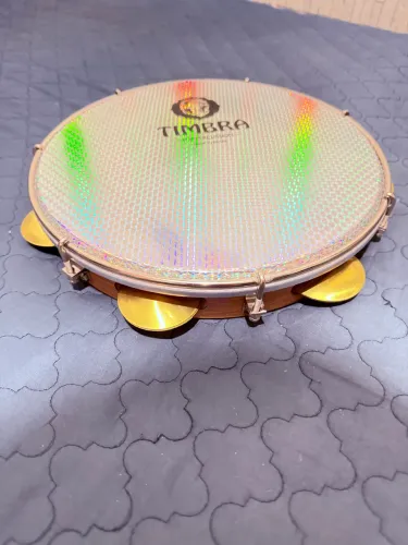 Pandeiro Timbra profissional 10 polegadas pele prismática 